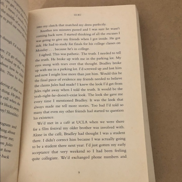 The Fill-In Boyfriend by Kasie West - Pink Accent Paperback - Picture 11 of 12